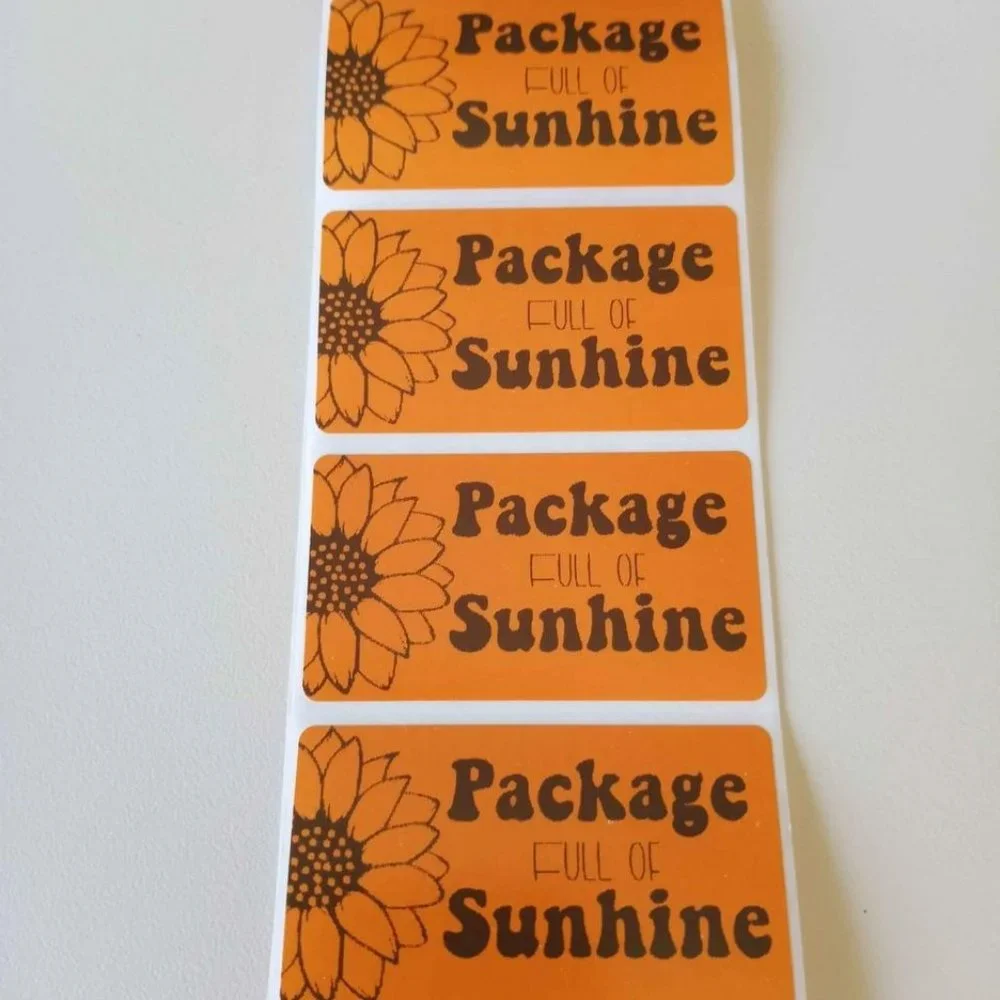 💙100 Sunshine- Shipping Labels Thermal Packaging Stickers 2.25